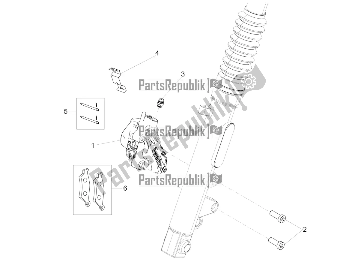 Toutes les pièces pour le étrier De Frein Avant du Moto-Guzzi V7 III Rough 750 Apac 2018