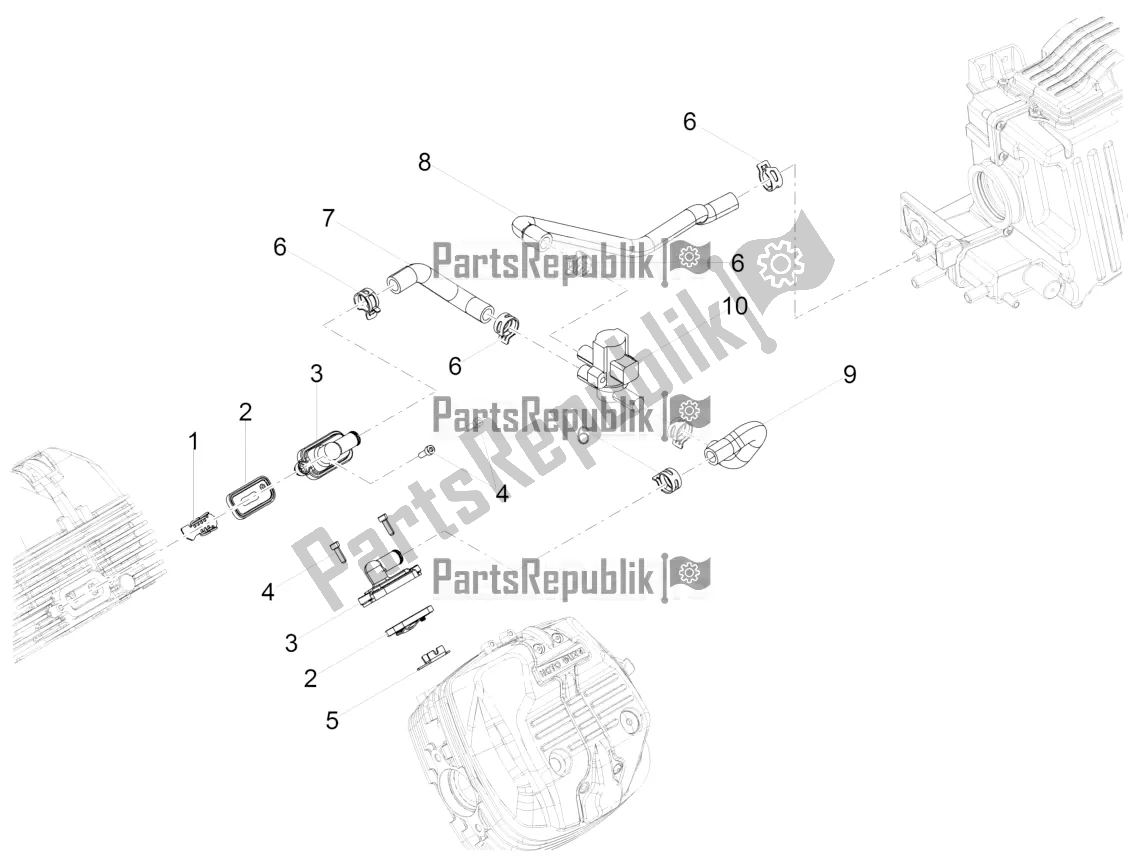 Alle onderdelen voor de Secundaire Lucht van de Moto-Guzzi V7 III Rough 750 Apac 2019