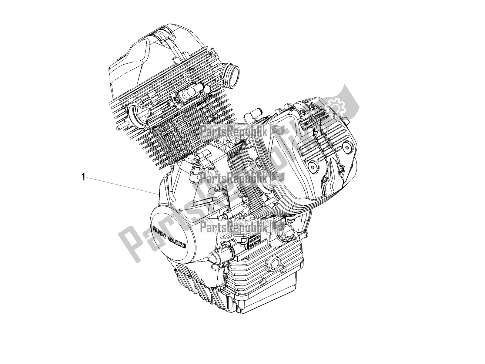 Tutte le parti per il Leva Parziale Per Il Completamento Del Motore del Moto-Guzzi V7 III Rough 750 Apac 2020