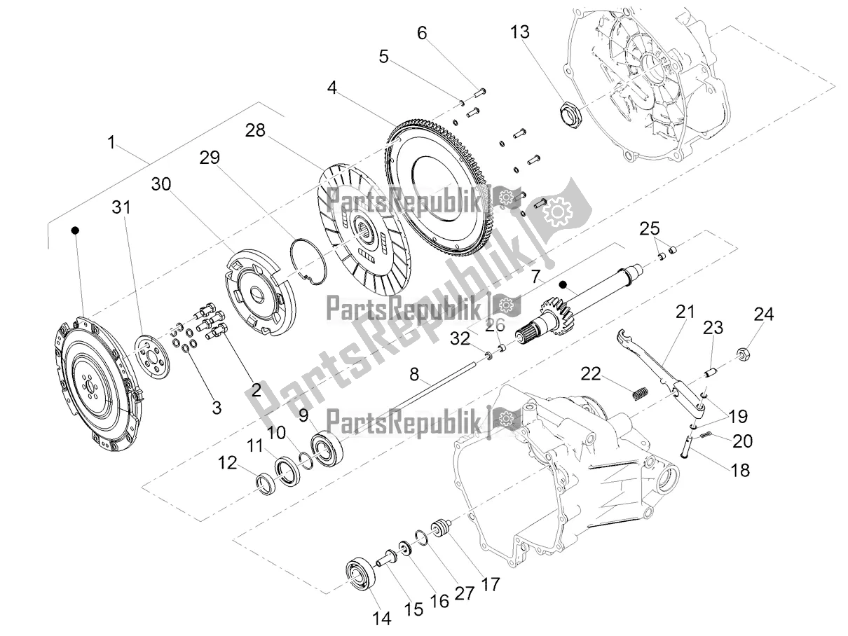 Tutte le parti per il Frizione del Moto-Guzzi V7 III Rough 750 Apac 2021