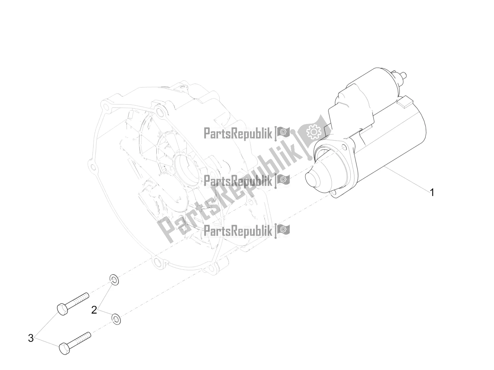 Toutes les pièces pour le Démarreur / Démarreur électrique du Moto-Guzzi V7 III Rough 750 Apac 2021