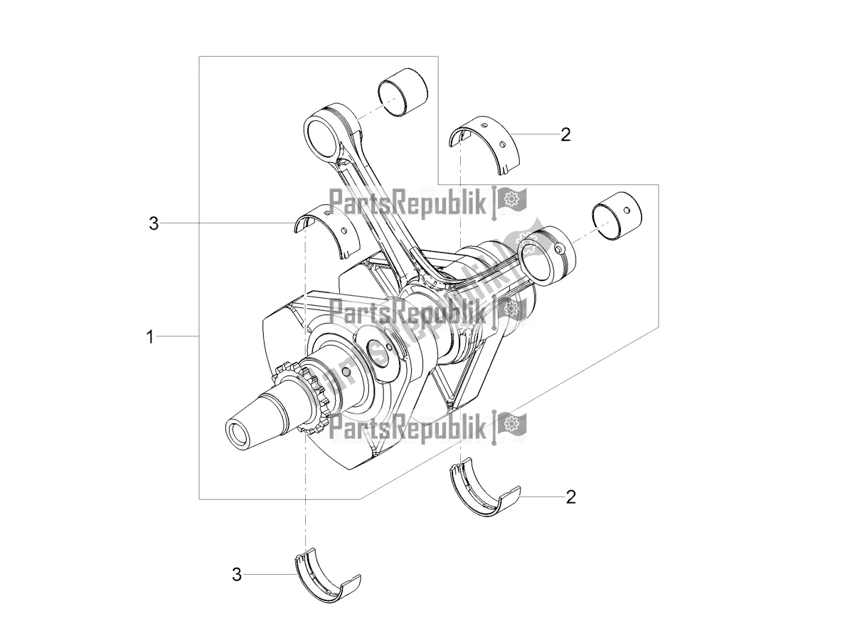 All parts for the Drive Shaft of the Moto-Guzzi V7 III Rough 750 USA 2020