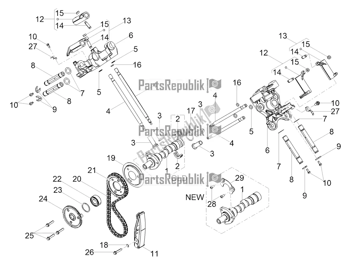 Tutte le parti per il Sistema Di Cronometraggio del Moto-Guzzi V7 III Rough 750 USA 2020