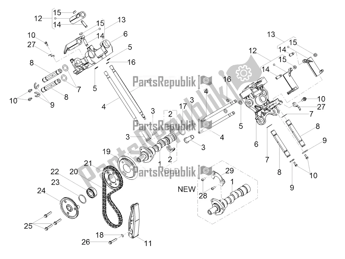 All parts for the Timing System of the Moto-Guzzi V7 III Rough 750 USA 2021