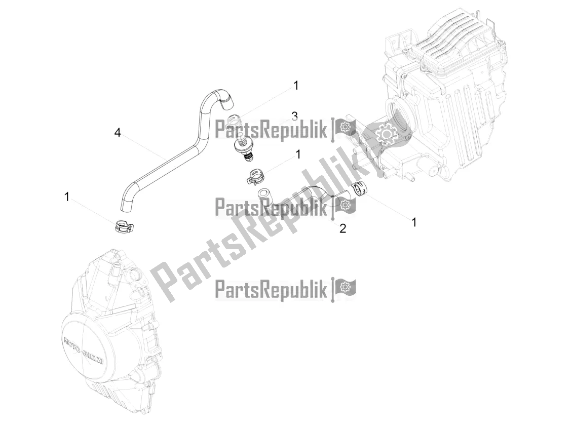 All parts for the Blow-by System of the Moto-Guzzi V7 III Special 750 2020