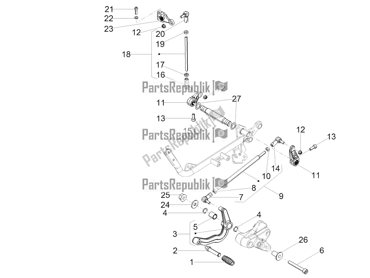 Toutes les pièces pour le Levier du Moto-Guzzi V7 III Special 750 2020