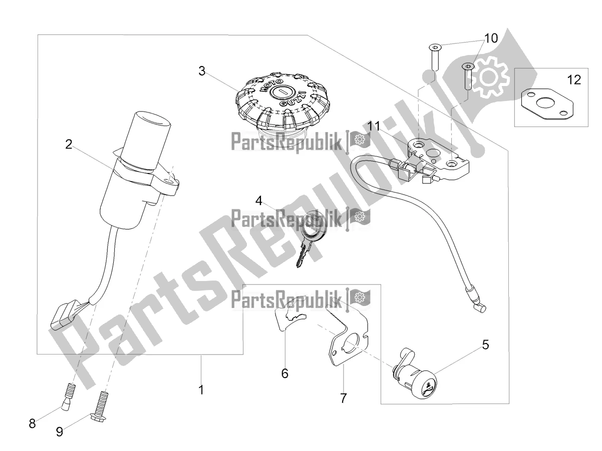 Tutte le parti per il Serrature del Moto-Guzzi V7 III Special 750 2020