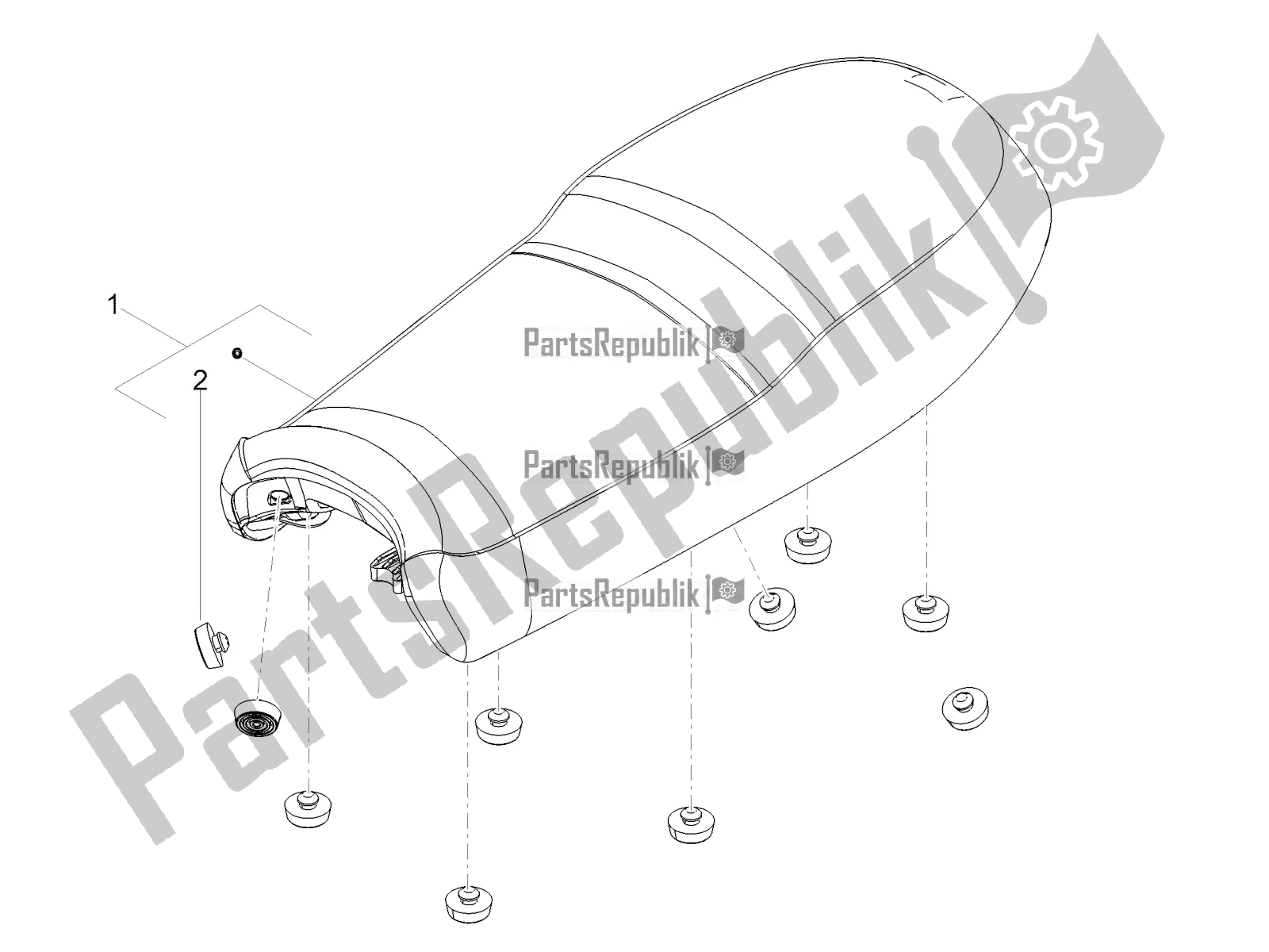 Toutes les pièces pour le Selle du Moto-Guzzi V7 III Special 750 2020