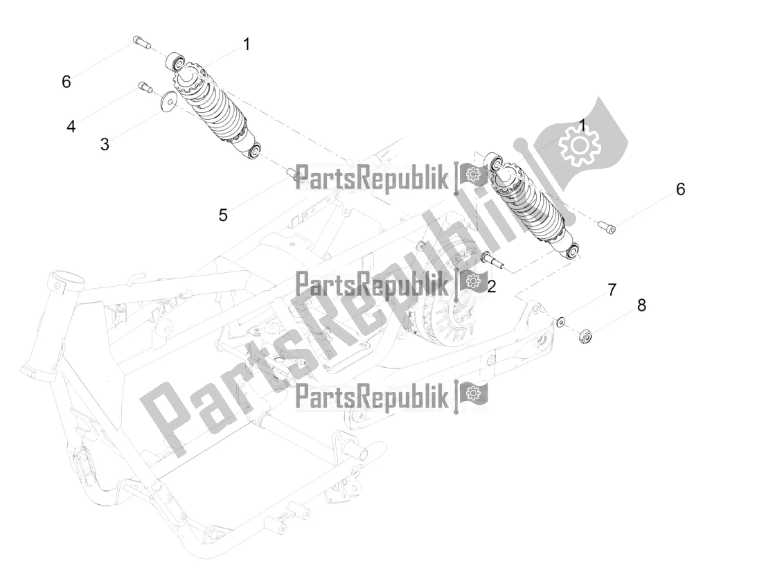 Todas las partes para Amortiguador de Moto-Guzzi V7 III Special 750 2020