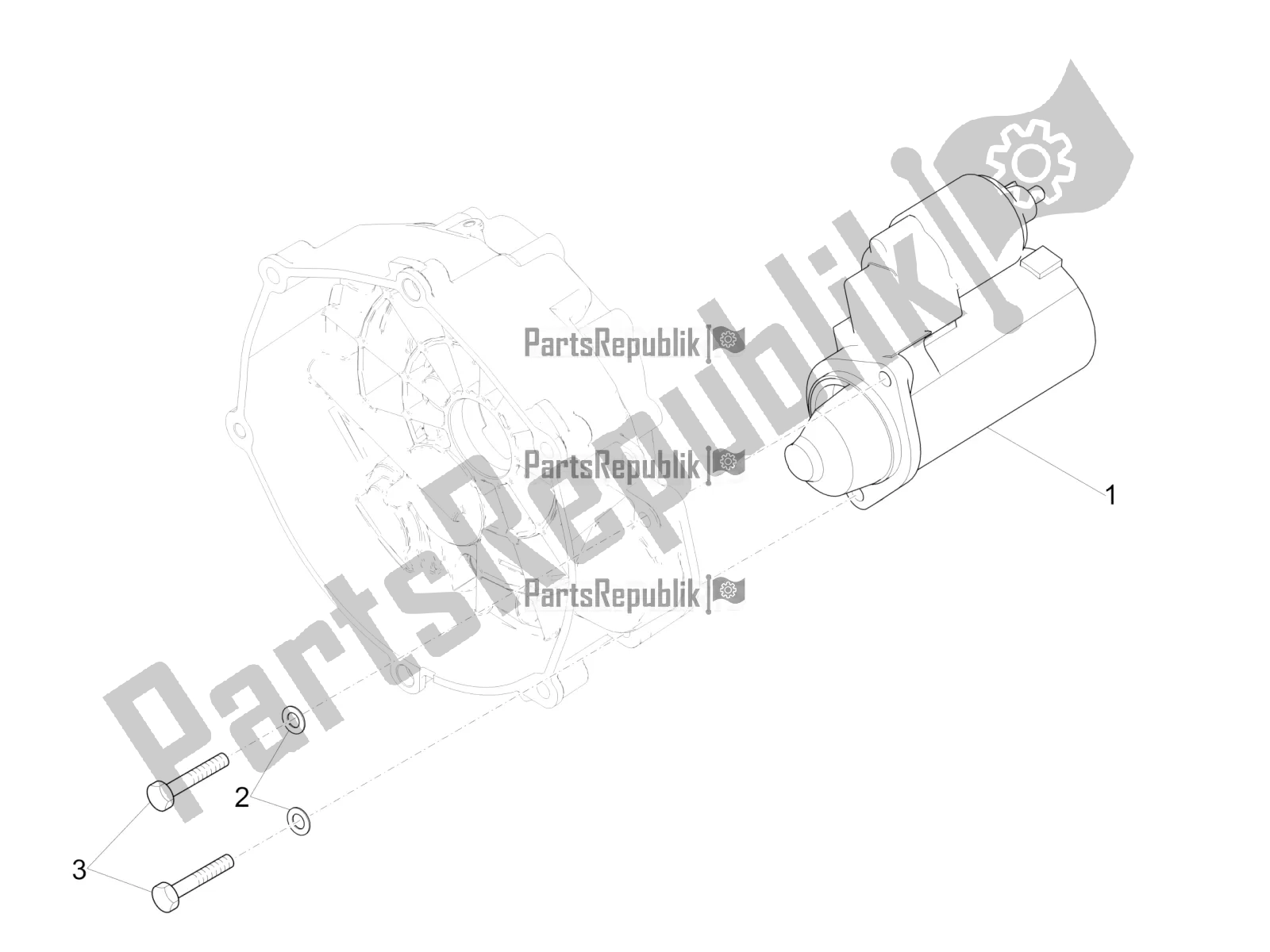 All parts for the Starter / Electric Starter of the Moto-Guzzi V7 III Special 750 2020