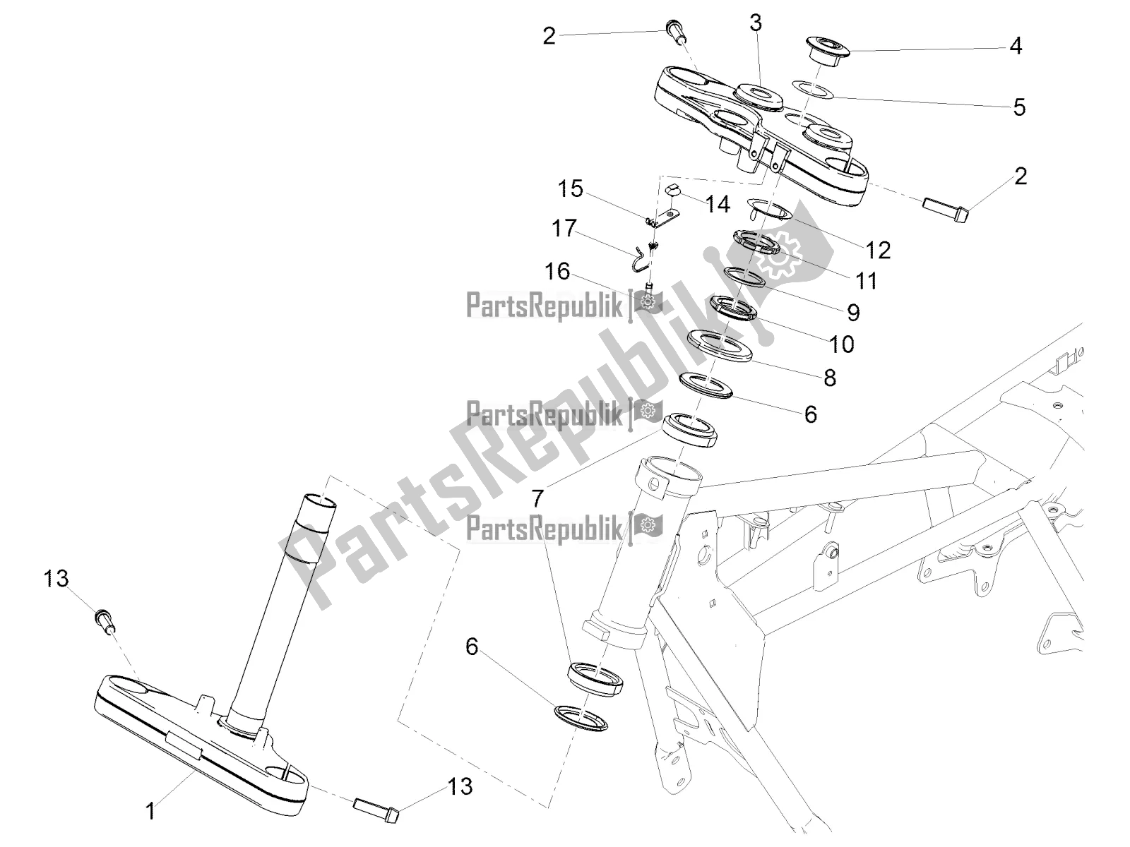 Tutte le parti per il Timone del Moto-Guzzi V7 III Special 750 2020