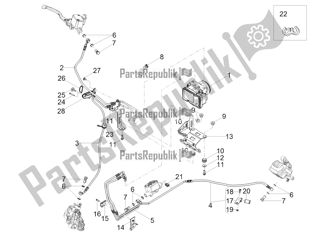 Todas as partes de Sistema De Freio Abs do Moto-Guzzi V7 III Special 750 2021