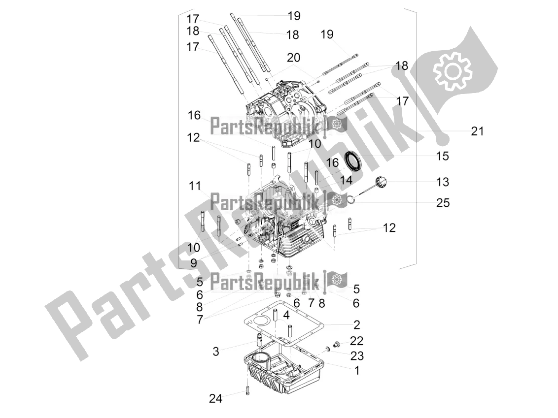 All parts for the Crankcases I of the Moto-Guzzi V7 III Special 750 2021