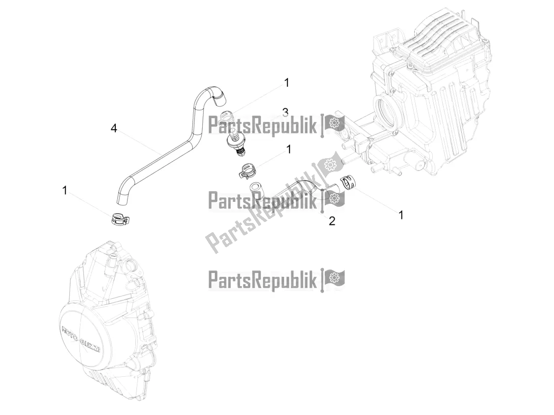 Tutte le parti per il Sistema Di Soffiaggio del Moto-Guzzi V7 III Special 750 ABS 2017