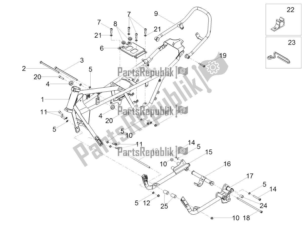 Tutte le parti per il Telaio del Moto-Guzzi V7 III Special 750 ABS 2017