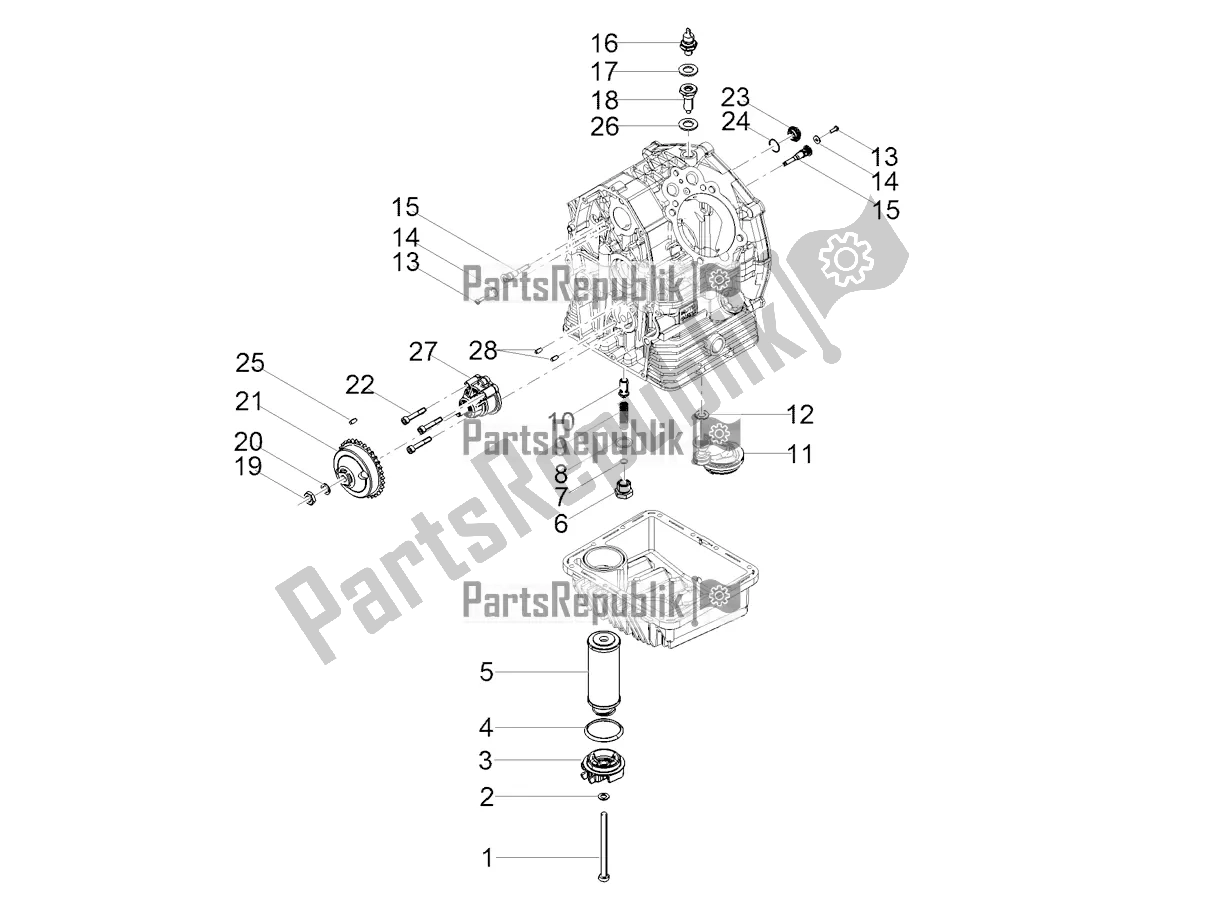 Tutte le parti per il Lubrificazione del Moto-Guzzi V7 III Special 750 ABS 2017