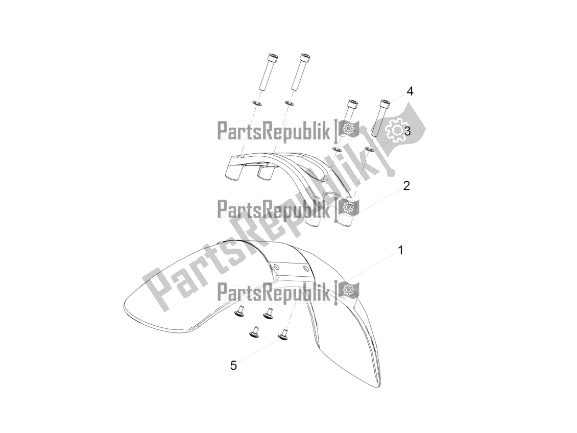 Tutte le parti per il Parafango Anteriore-colonna del Moto-Guzzi V7 III Special 750 ABS 2018