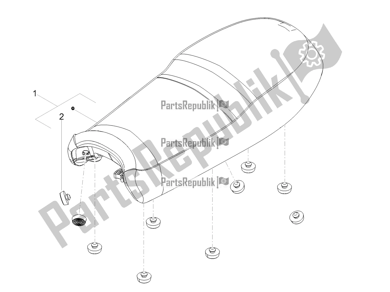 Toutes les pièces pour le Selle du Moto-Guzzi V7 III Special 750 ABS 2018