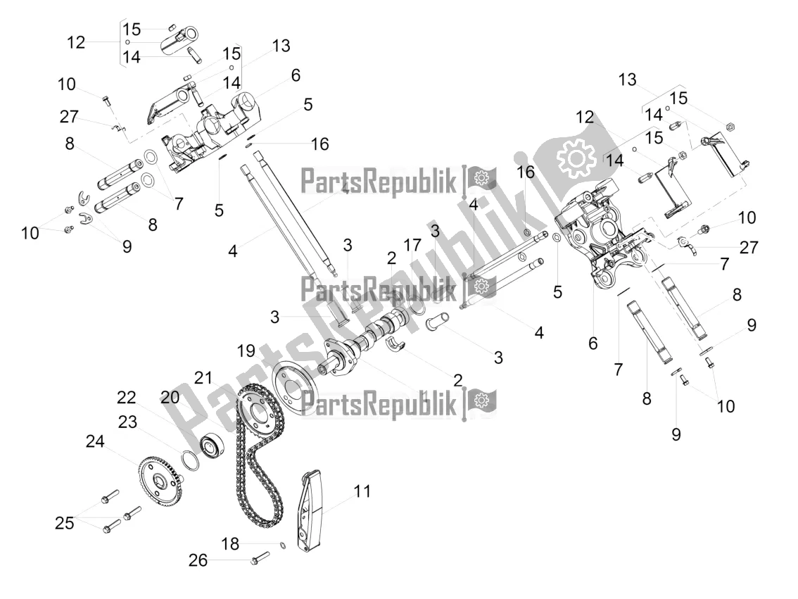 All parts for the Timing System of the Moto-Guzzi V7 III Special 750 ABS USA 2019