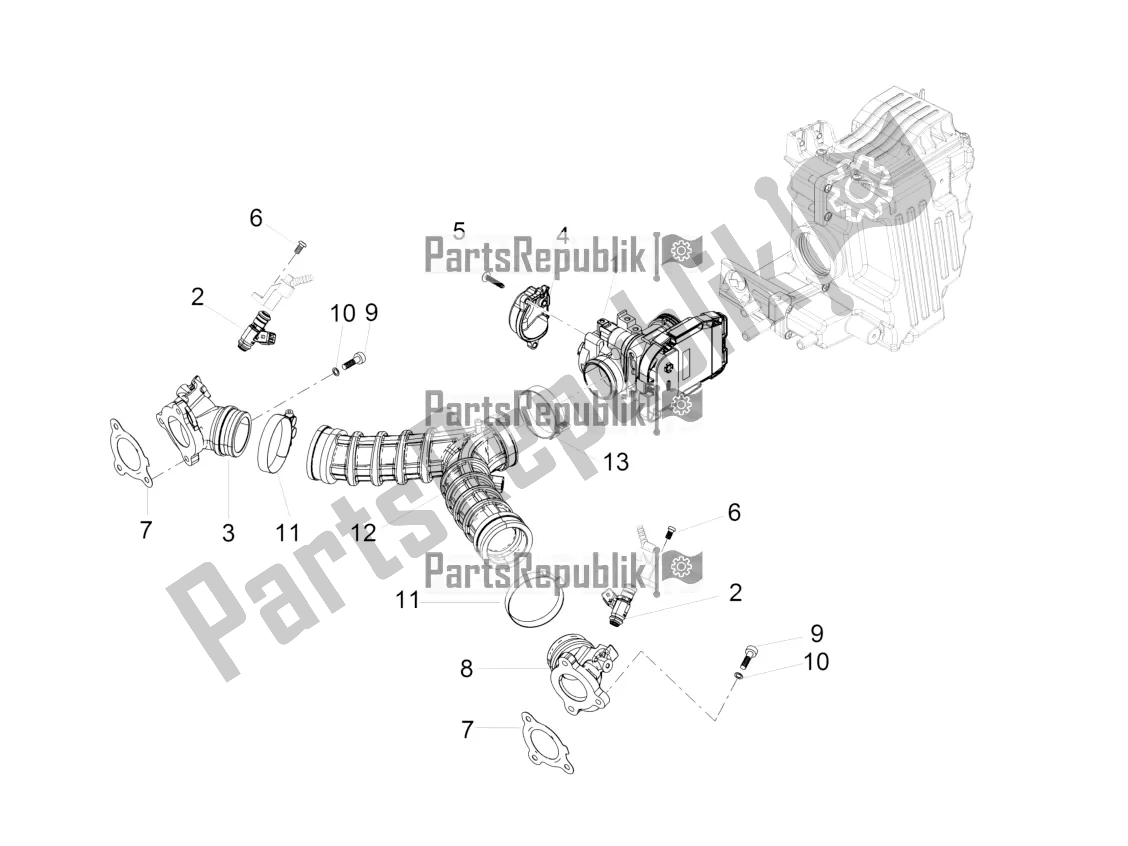 Toutes les pièces pour le Corps De Papillon du Moto-Guzzi V7 III Special 750 Apac 2019