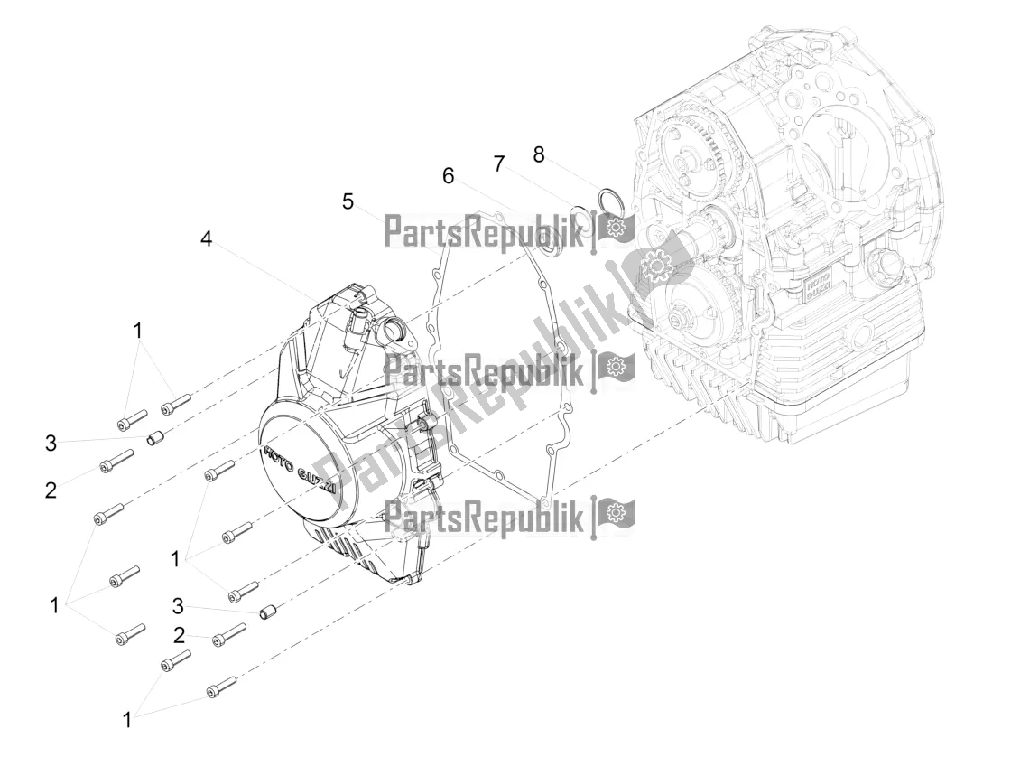 Todas las partes para Cubierta Del Volante de Moto-Guzzi V7 III Special 750 Apac 2020