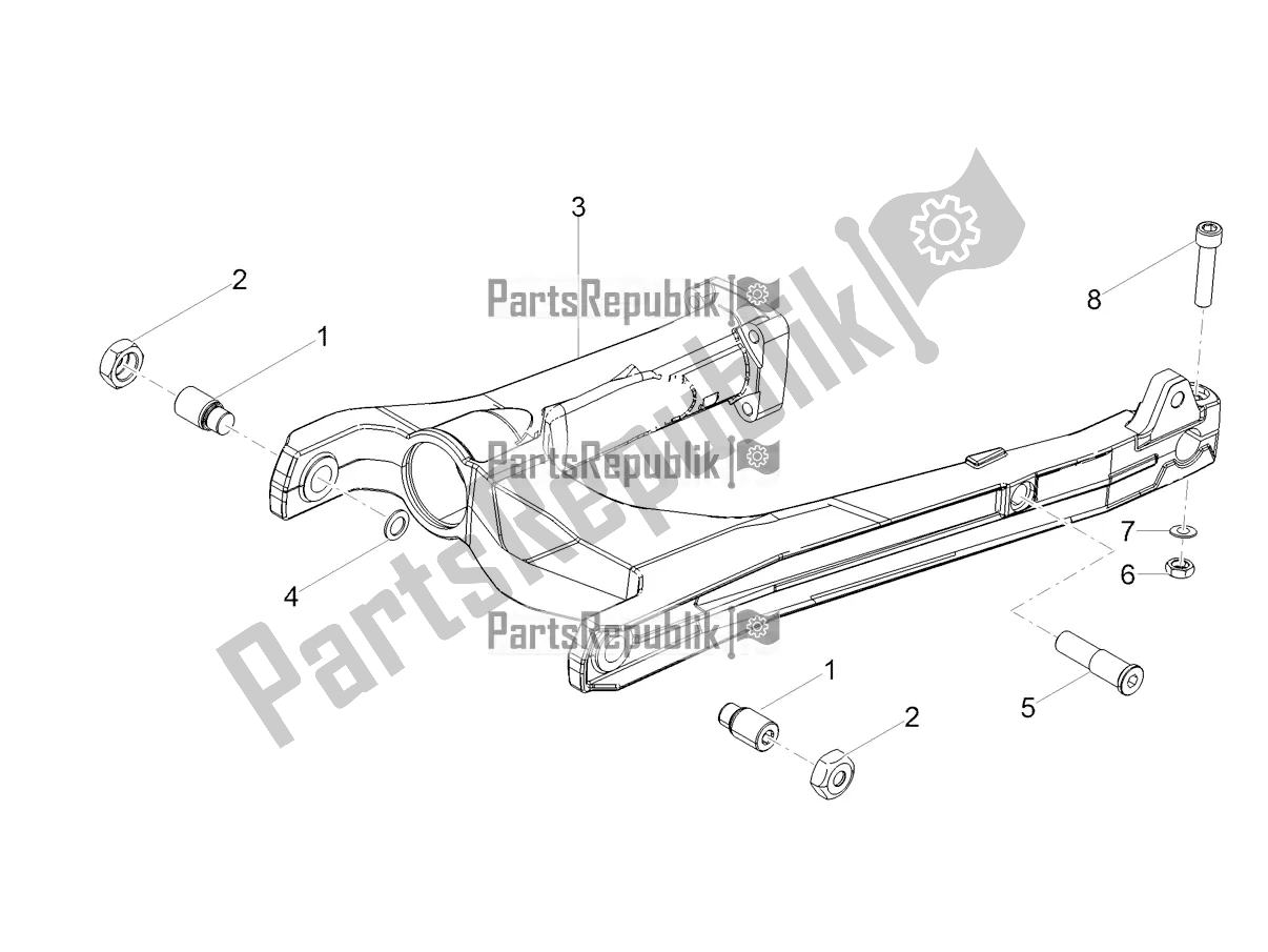 Todas las partes para Brazo Oscilante de Moto-Guzzi V7 III Special 750 Apac 2020