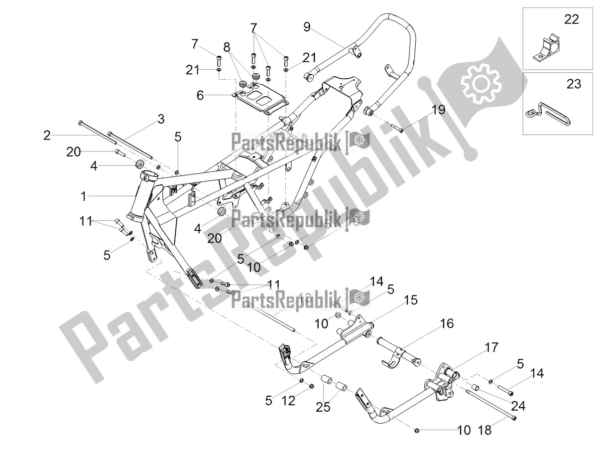 Todas las partes para Marco de Moto-Guzzi V7 III Special 750 Apac 2021