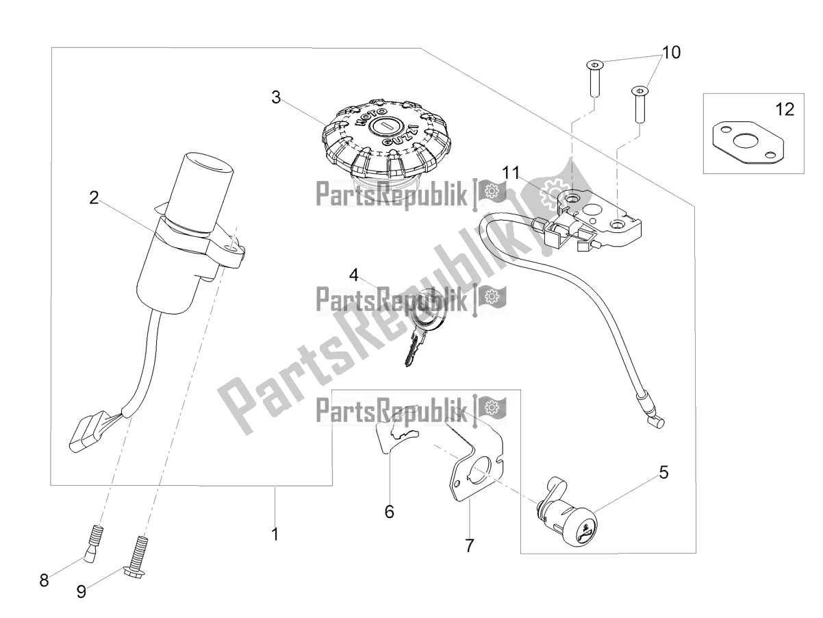 Toutes les pièces pour le Serrures du Moto-Guzzi V7 III Special 750 Apac 2021