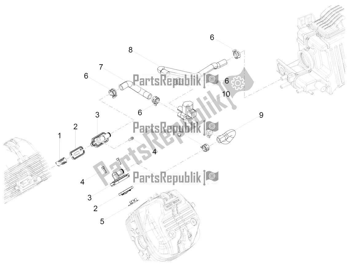 Wszystkie części do Powietrze Wtórne Moto-Guzzi V7 III Special 750 Apac 2021