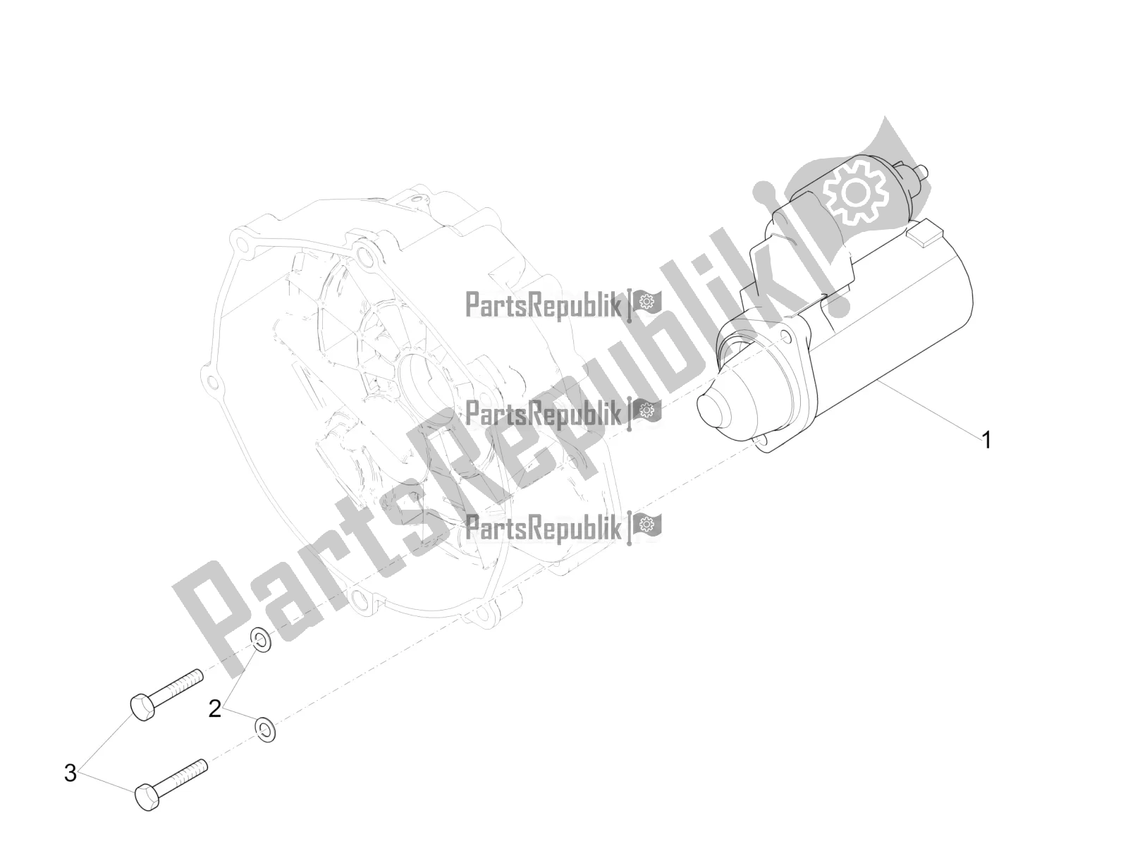 Todas las partes para Arranque / Arranque Eléctrico de Moto-Guzzi V7 III Special 750 Apac 2021