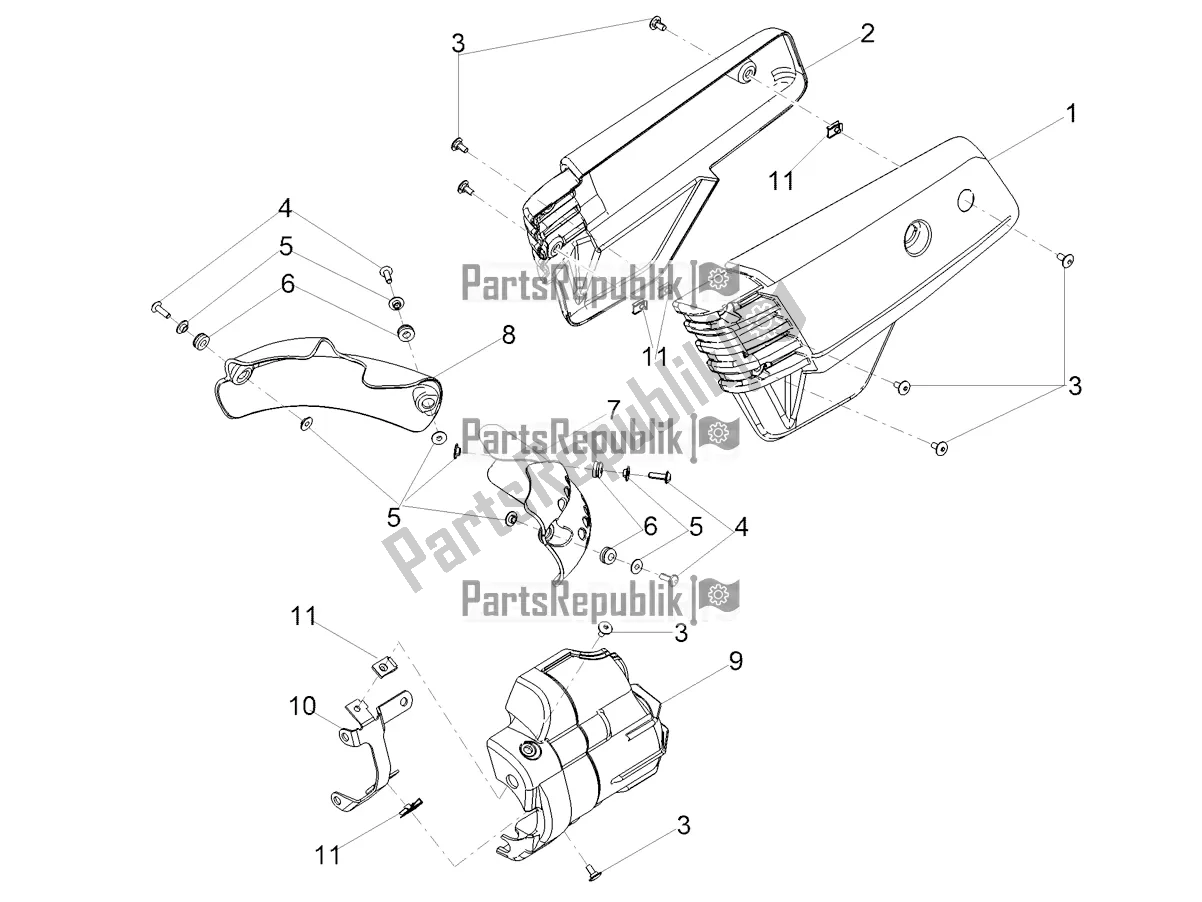 Toutes les pièces pour le Corps Central du Moto-Guzzi V7 III Special 750 USA 2020