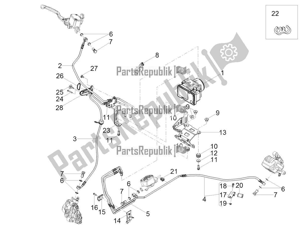 Todas las partes para Sistema De Frenos Abs de Moto-Guzzi V7 III Special 750 USA 2021