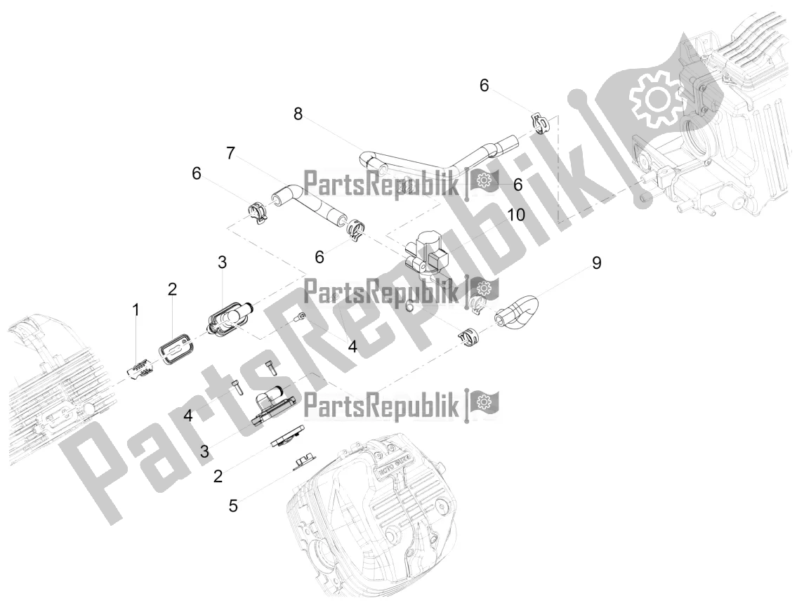 All parts for the Secondary Air of the Moto-Guzzi V7 III Special 750 USA 2021