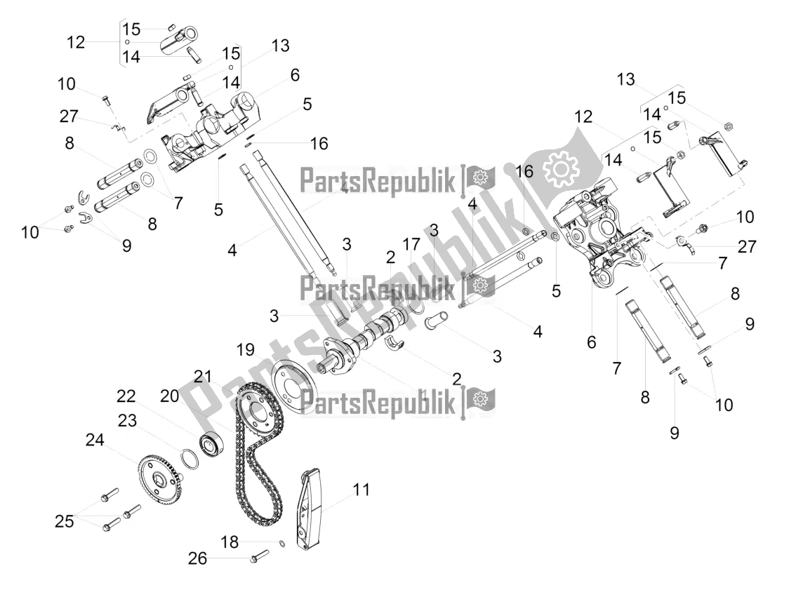 All parts for the Timing System of the Moto-Guzzi V7 III Stone 750 ABS 2018