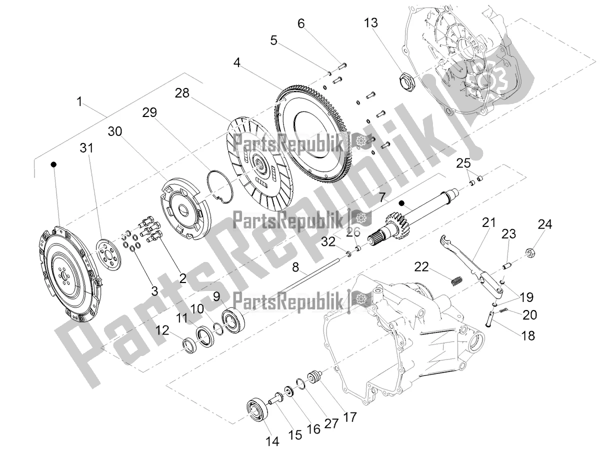 Toutes les pièces pour le Embrayage du Moto-Guzzi V7 III Stone 750 ABS 2019