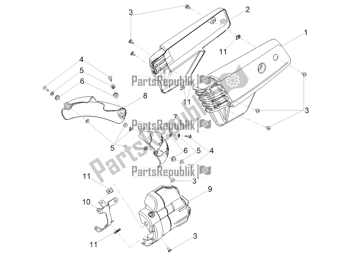 Todas las partes para Cuerpo Central de Moto-Guzzi V7 III Stone 750 ABS USA 2019