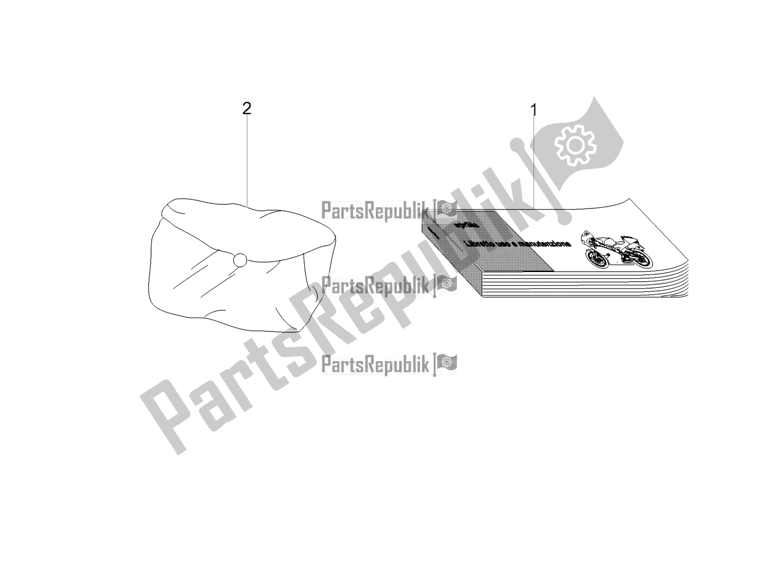 All parts for the Plate Set / Various of the Moto-Guzzi V7 III Stone 750 E4 2019 Emea 2019