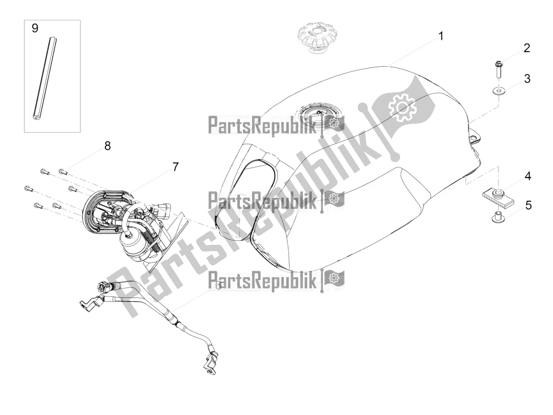 Toutes les pièces pour le Réservoir D'essence du Moto-Guzzi V7 III Stone 750 USA 2020