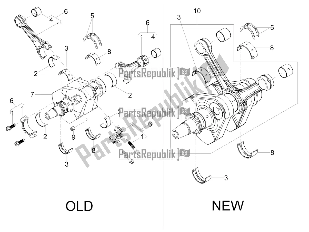 Toutes les pièces pour le Arbre De Transmission du Moto-Guzzi V7 III Stone 750 USA 2021