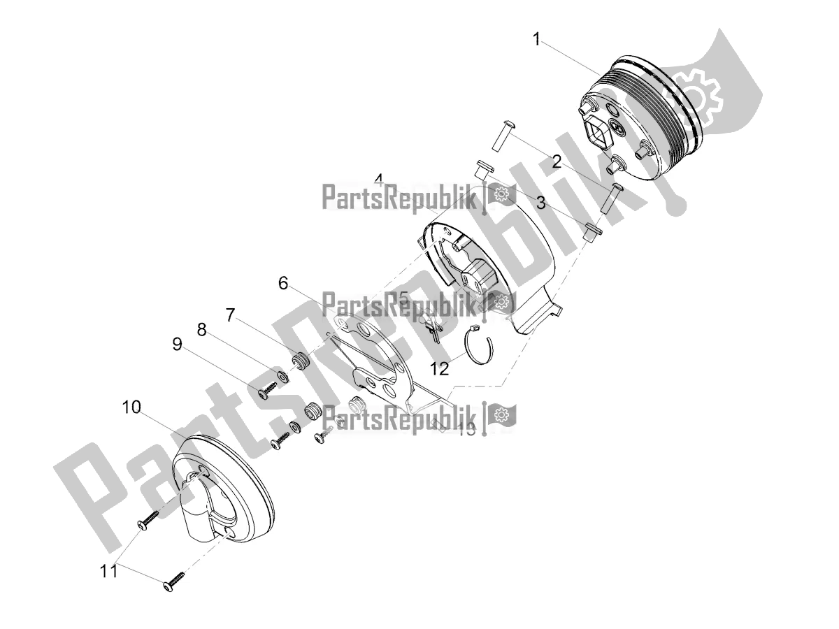 Todas las partes para Instrumentos de Moto-Guzzi V7 III Stone Night Pack 750 2019