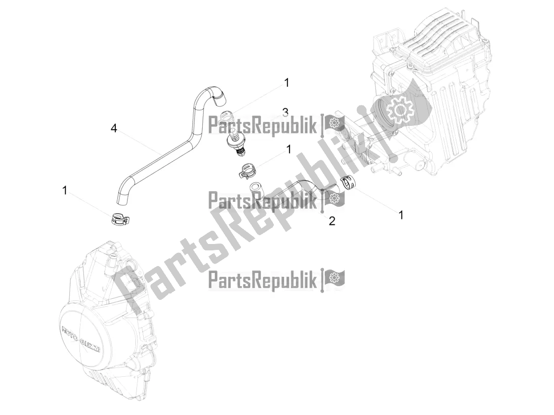 Tutte le parti per il Sistema Di Soffiaggio del Moto-Guzzi V7 III Stone Night Pack 750 2020