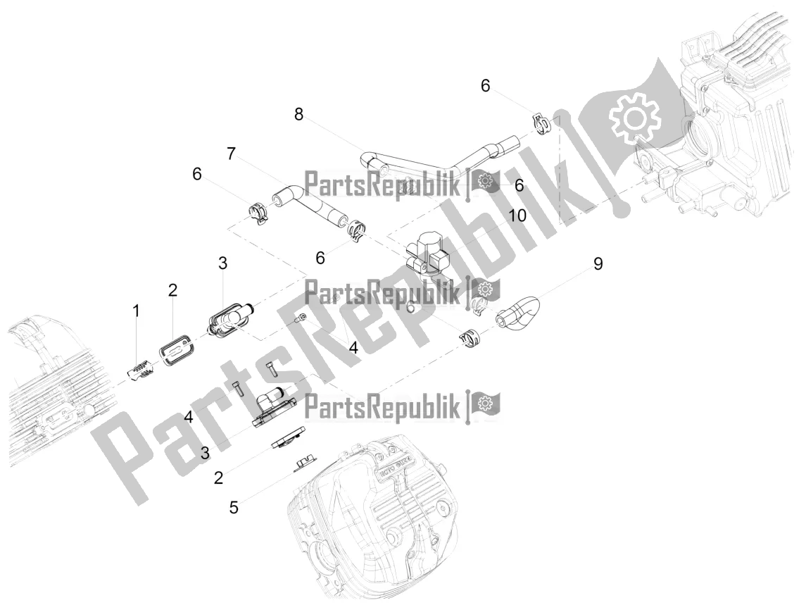 Todas las partes para Aire Secundario de Moto-Guzzi V7 III Stone Night Pack 750 2020