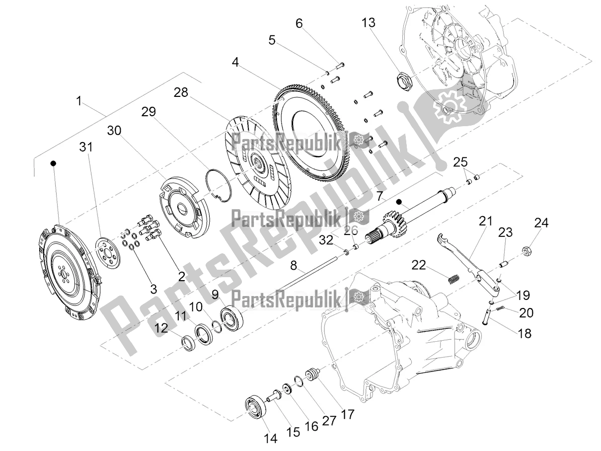 Toutes les pièces pour le Embrayage du Moto-Guzzi V7 III Stone Night Pack 750 Apac 2020