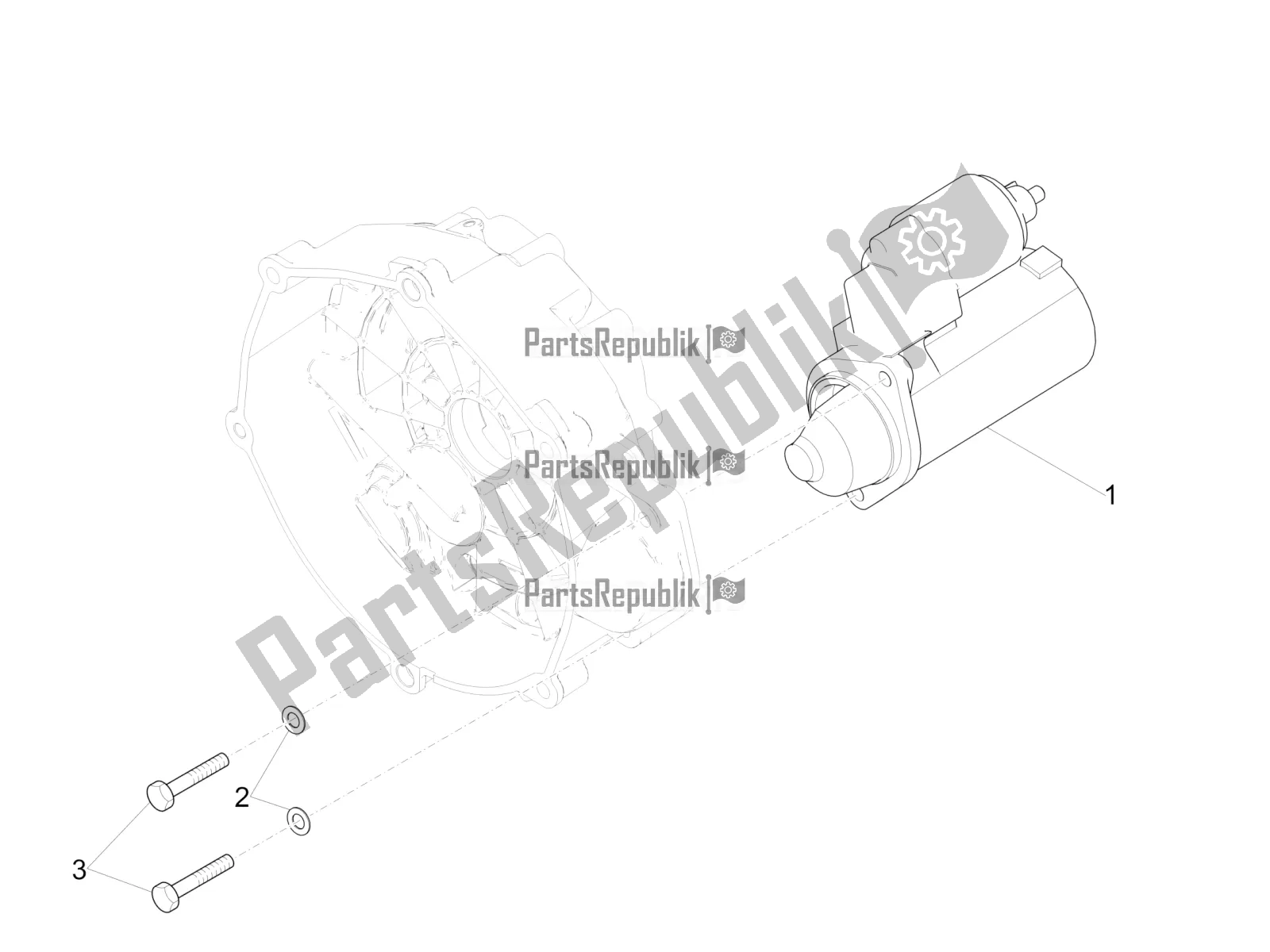 Tutte le parti per il Avviamento / Avviamento Elettrico del Moto-Guzzi V7 III Stone Night Pack 750 USA 2020