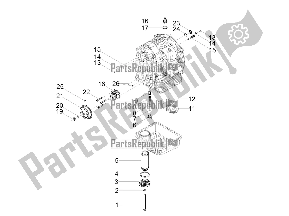 Tutte le parti per il Lubrificazione del Moto-Guzzi V7 III Stone 