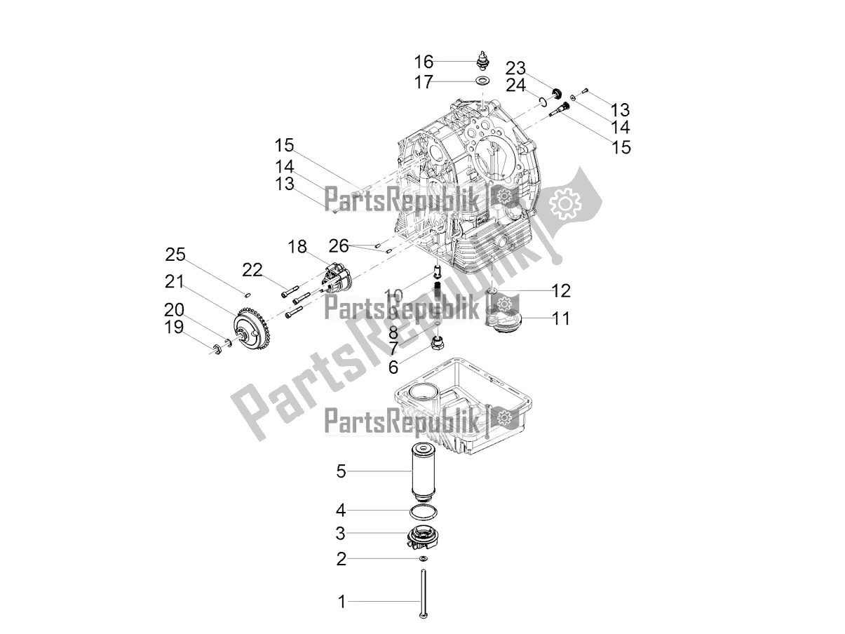 All parts for the Lubrication of the Moto-Guzzi V7 III Stone 