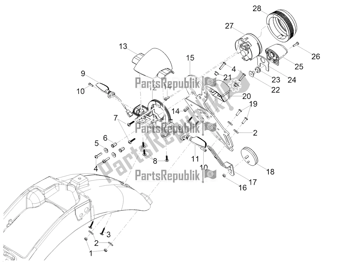 Todas las partes para Luces Traseras de Moto-Guzzi V7 III Stone 