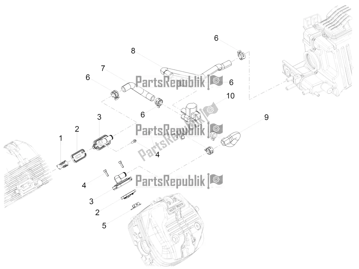 Todas las partes para Aire Secundario de Moto-Guzzi V7 III Stone 