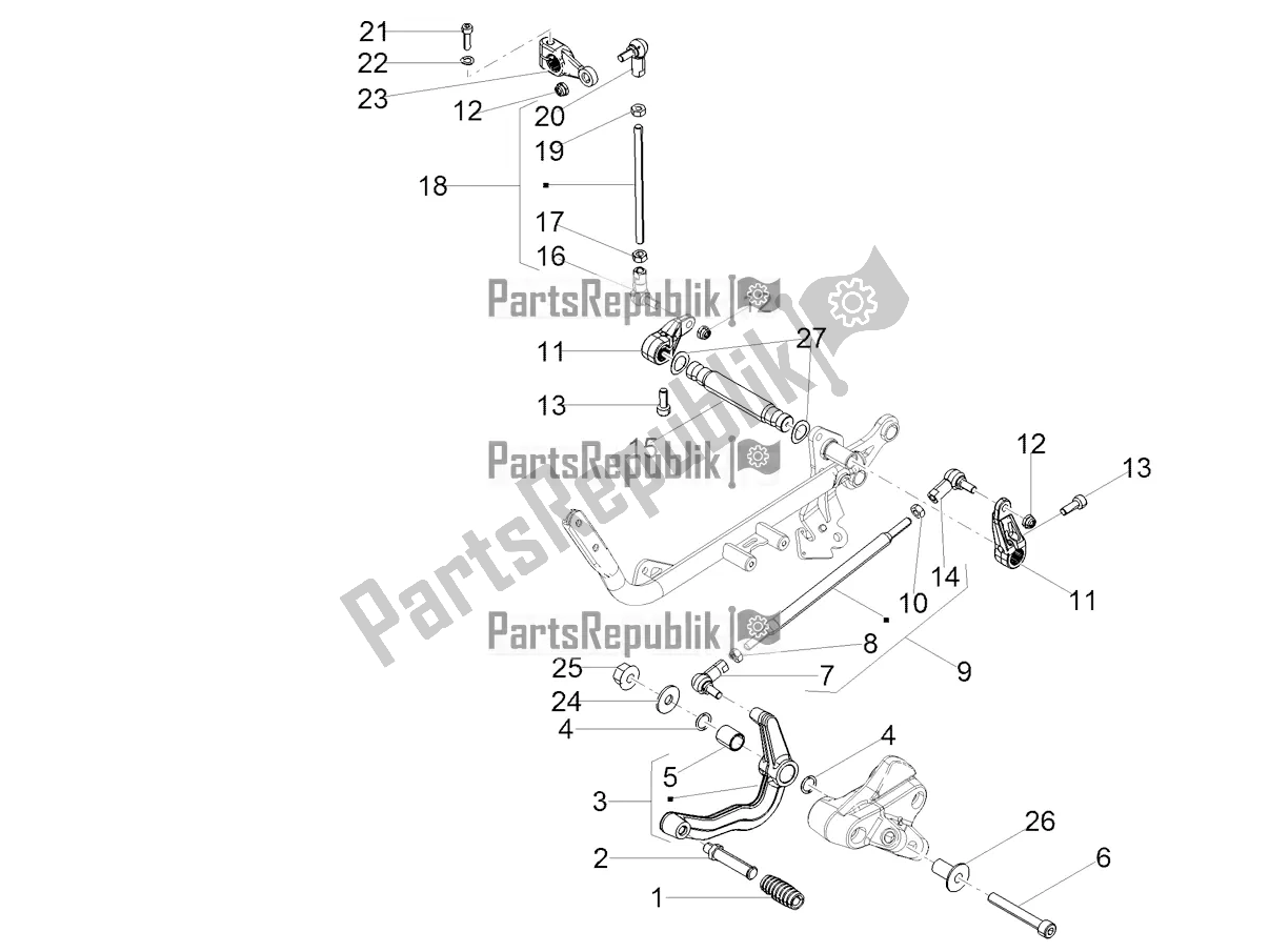 Todas las partes para Palanca De Cambios de Moto-Guzzi V7 III Stone 