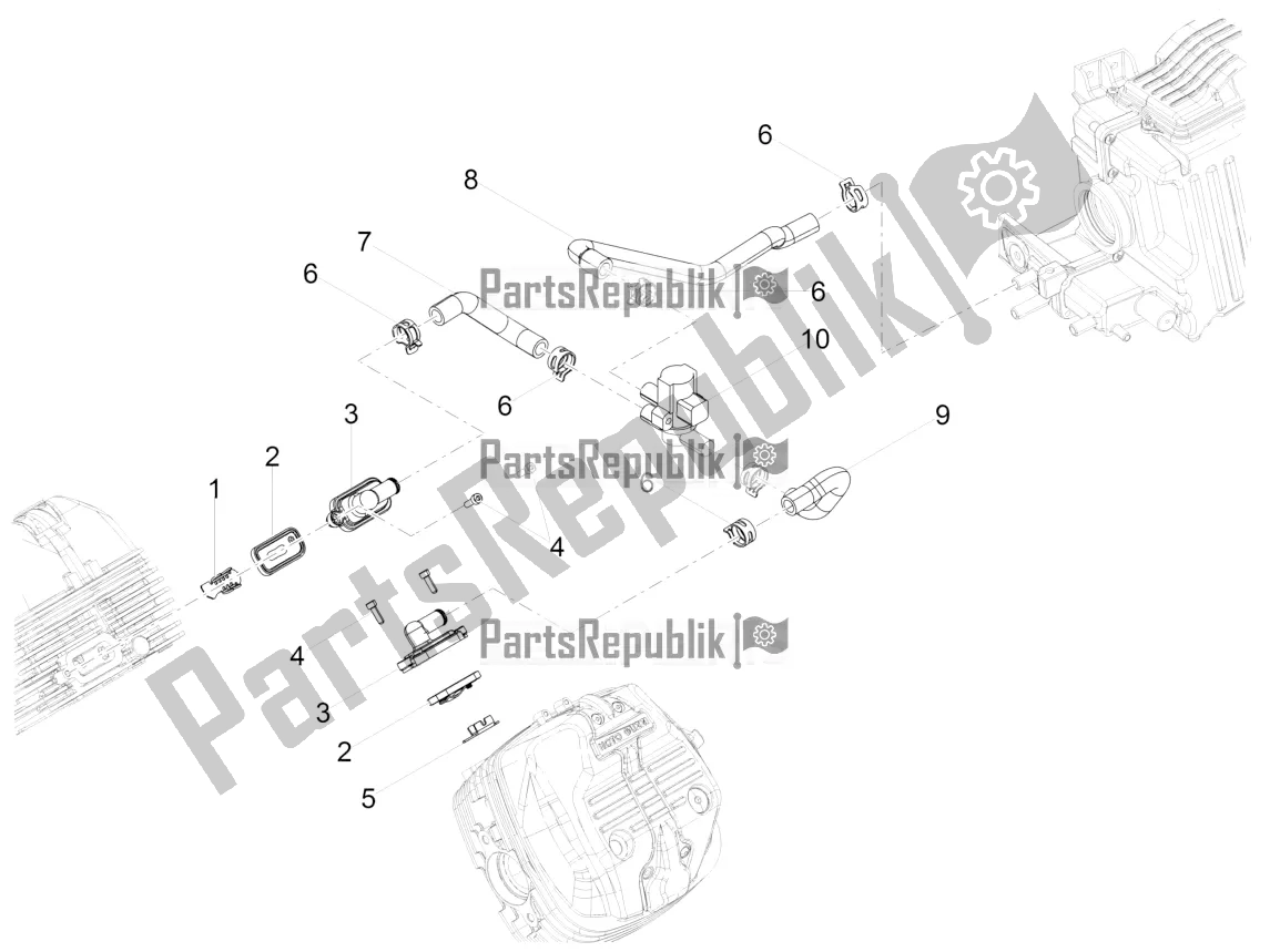 Todas as partes de Ar Secundário do Moto-Guzzi V7 III Stone 